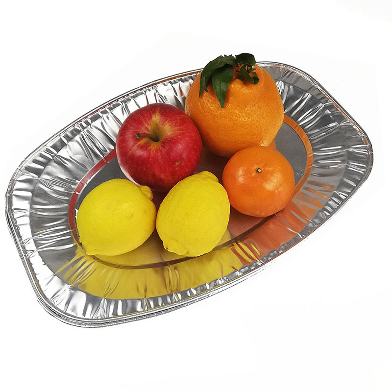 Aluminum foil pan for cooking fish