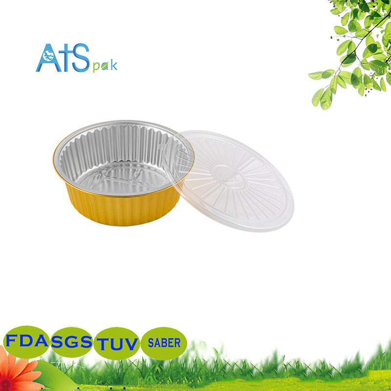 Large aluminum foil pan to pack bowl